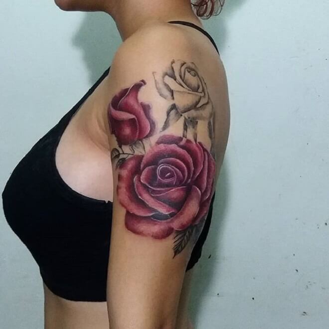 Popular Rose Tattoo