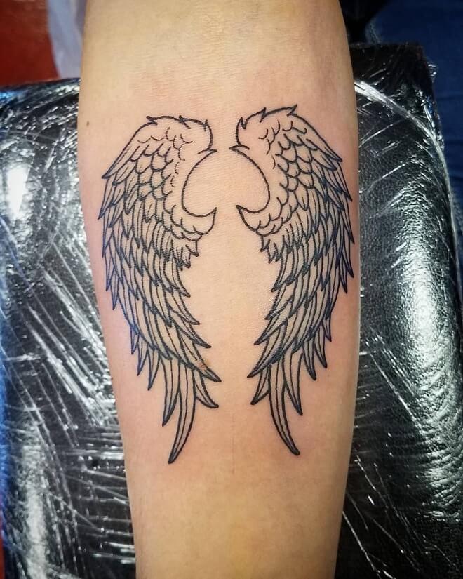 Practice Angel Wings Tattoo