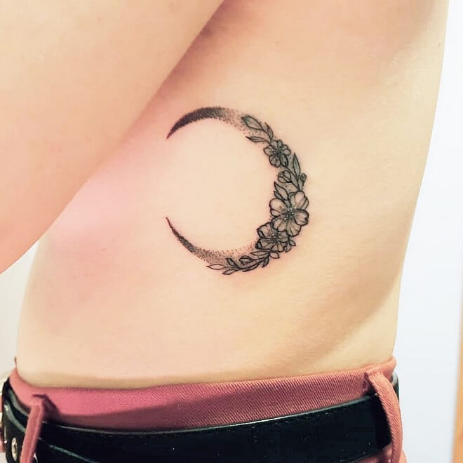 Radiant Ink Moon Tattoo