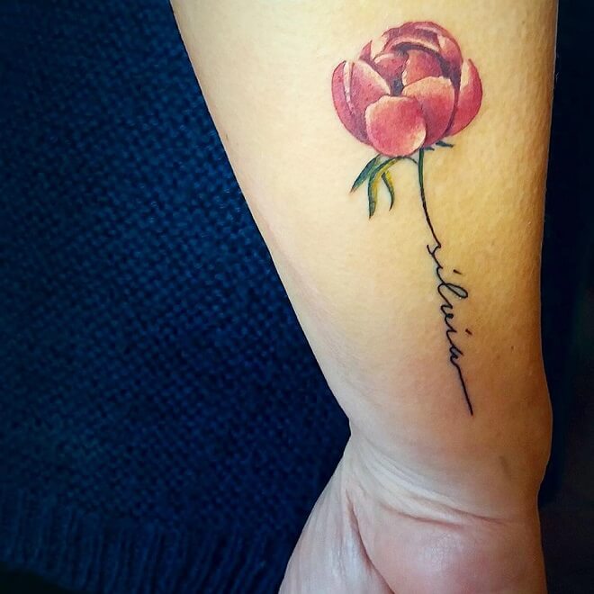 Rose Simple Tattoo for Girls