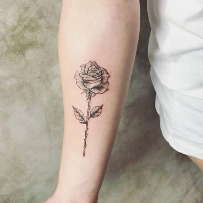 Rose Simple Tattoo