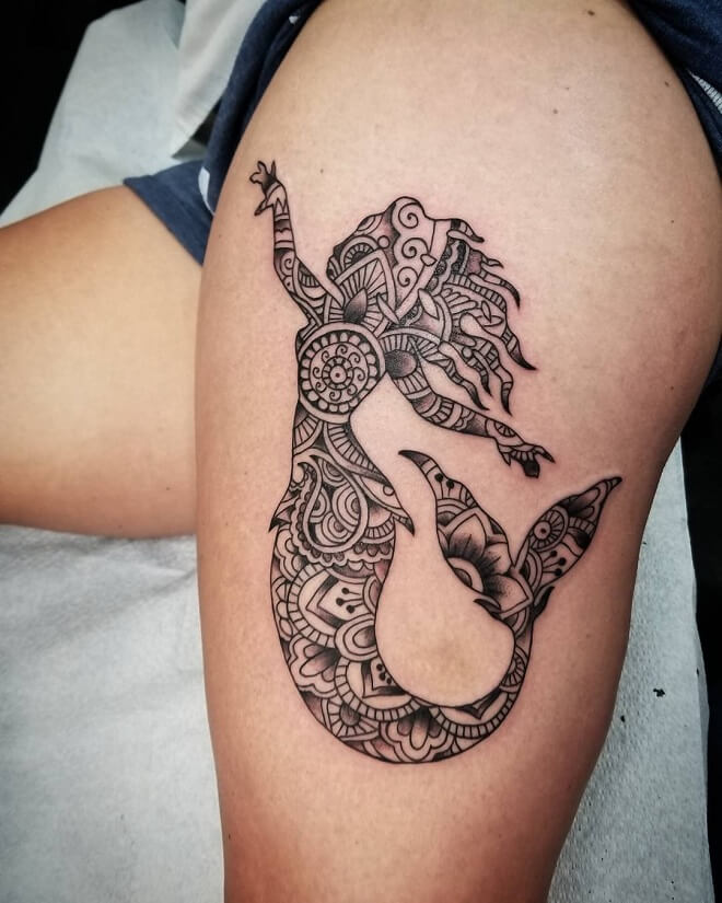Seattle Mermaid Tattoo