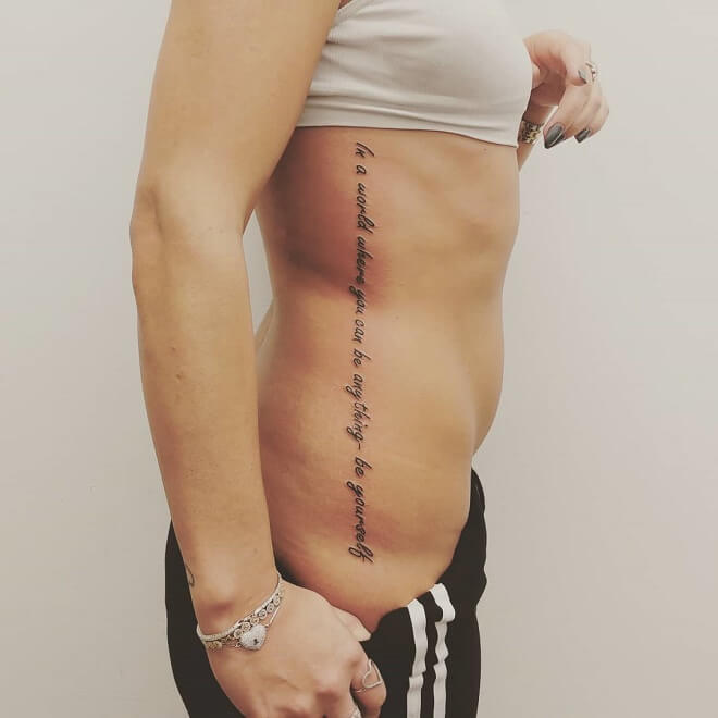 Side Quotes Tattoo