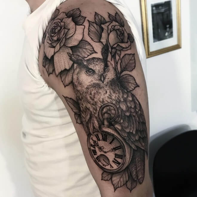 Silesia Ink Owl Tattoo