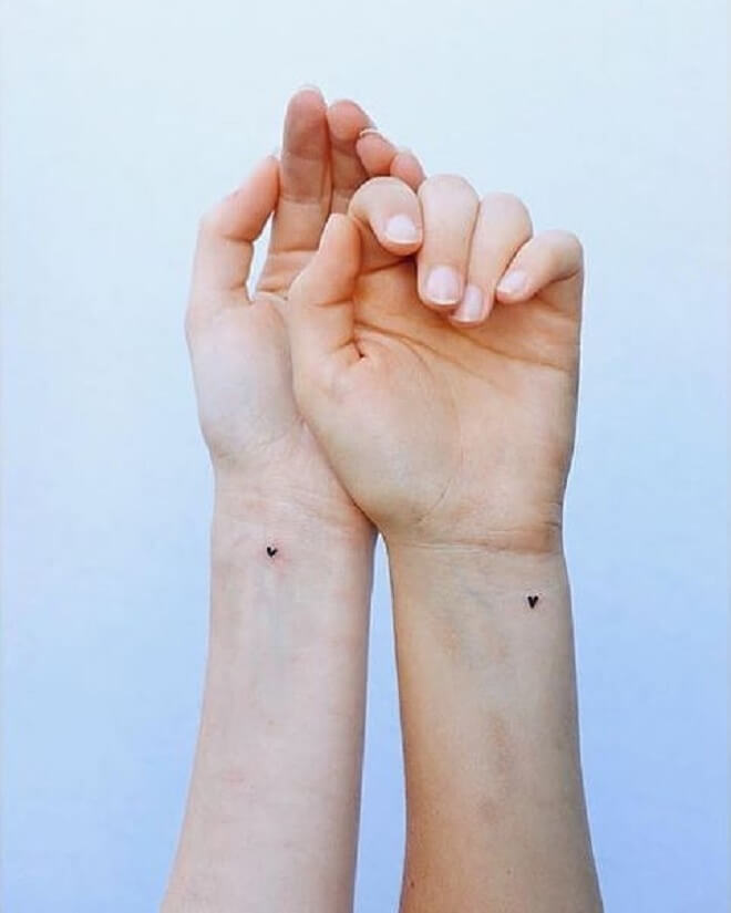 Small Heart Matching Tattoo