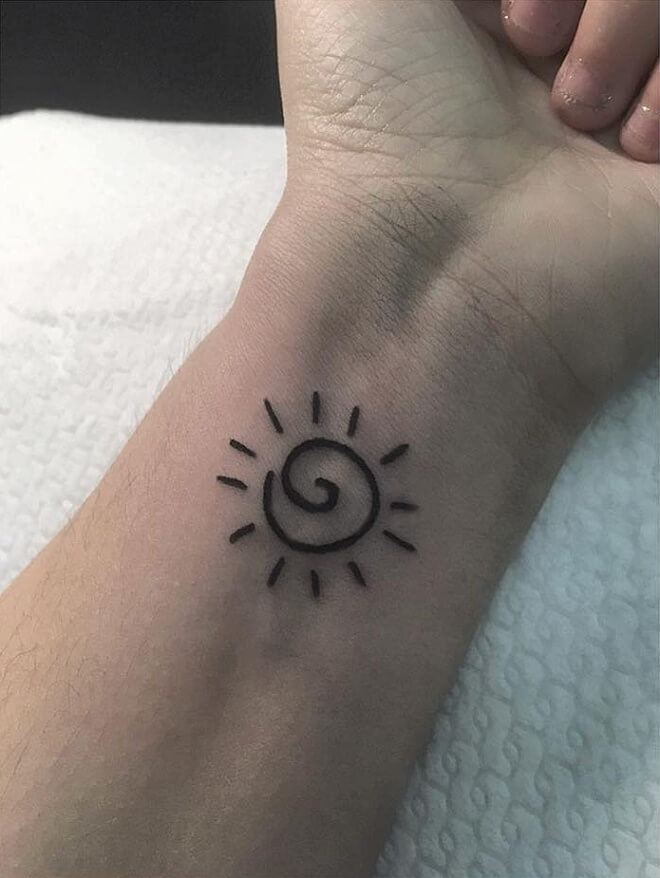 Spiral Simple Tattoo