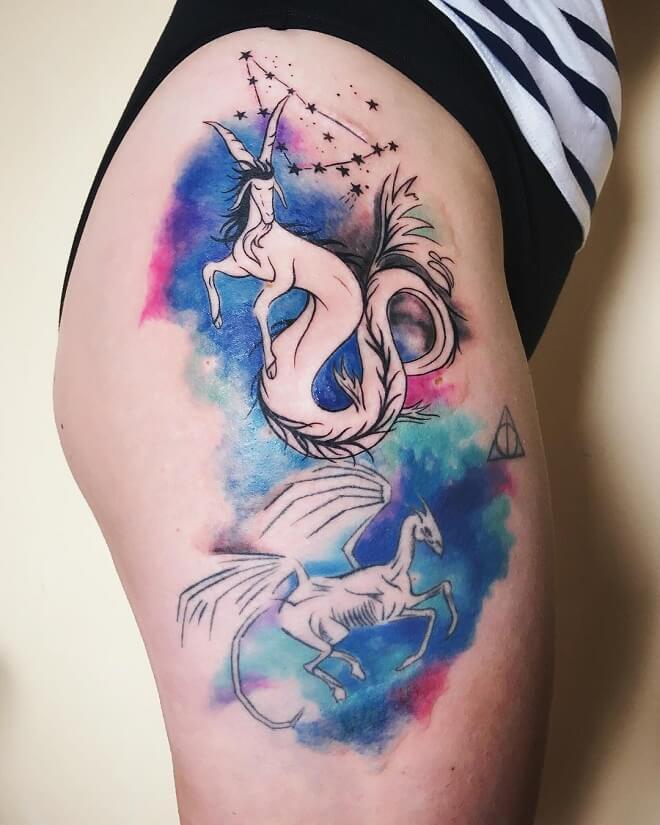 Starconstellation Capricorn Tattoo