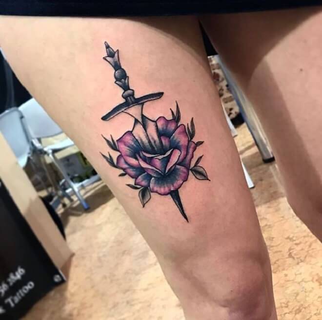 Stunning Rose Tattoo