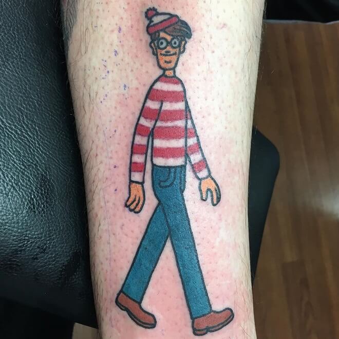Stylish Waldo Tattoo