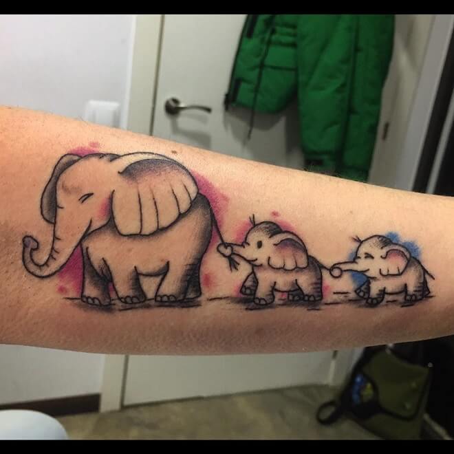 Super Elephant Tattoo