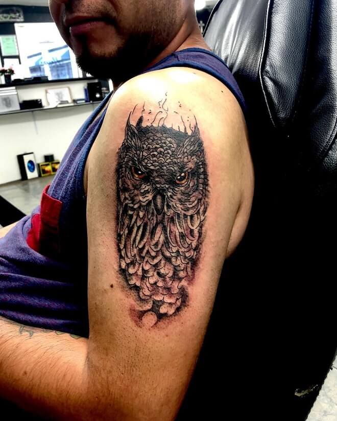 Tecolote Owl Tattoo