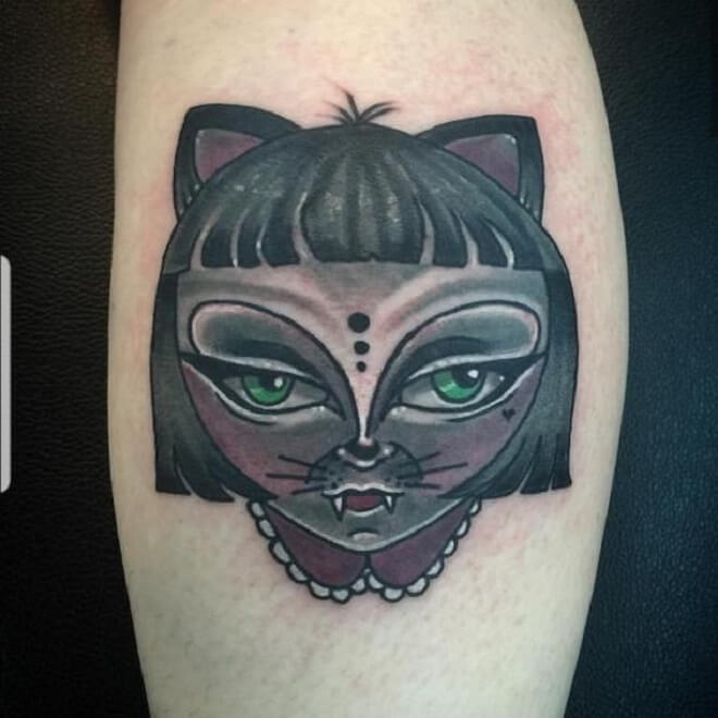 Texas Cat Tattoo