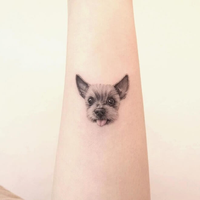 Tiny Dog Tattoo