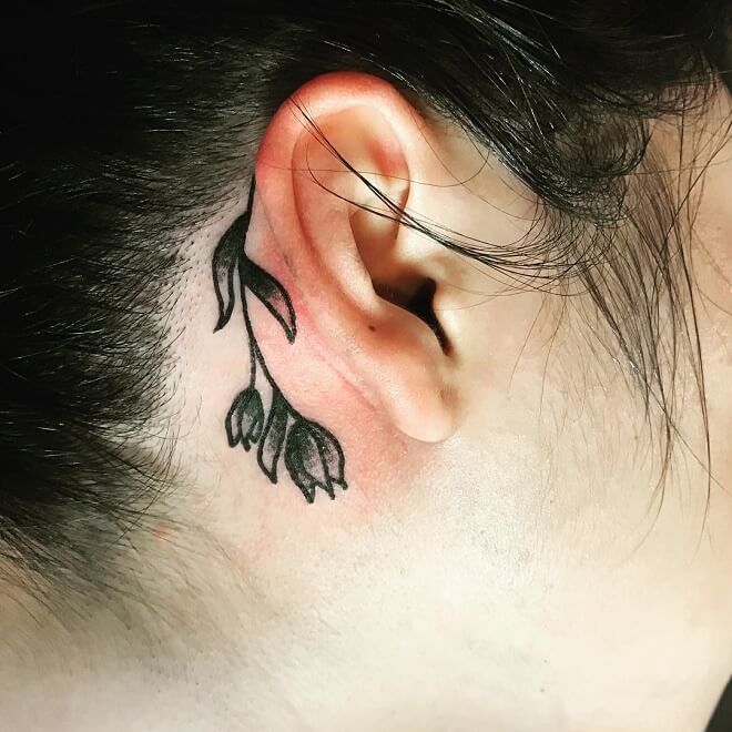 Traditional Ear Tattoo