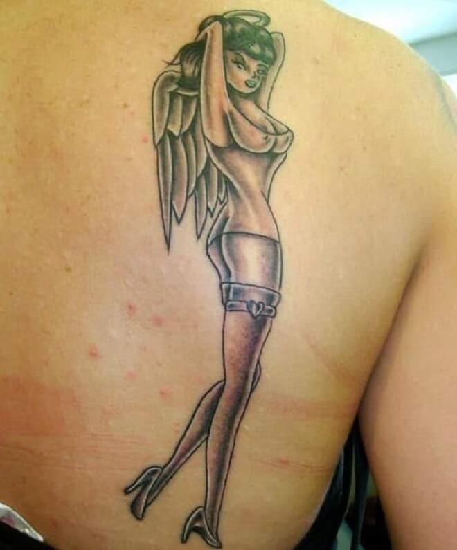 Traditional Pin Up Doll Tattoo