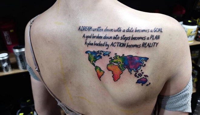 Traveler Quotes Tattoo