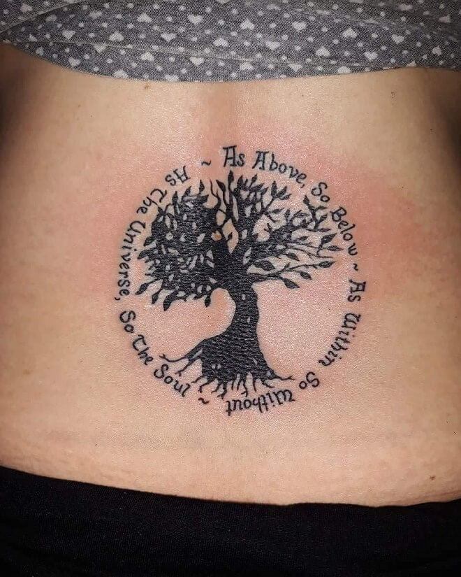 Tree Quotes Tattoo