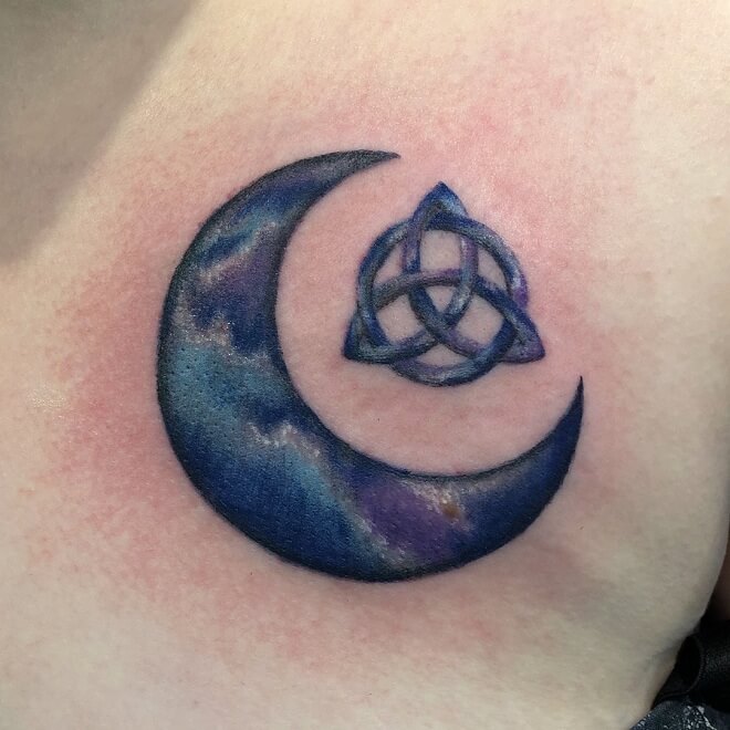 Trinity Moon Tattoo