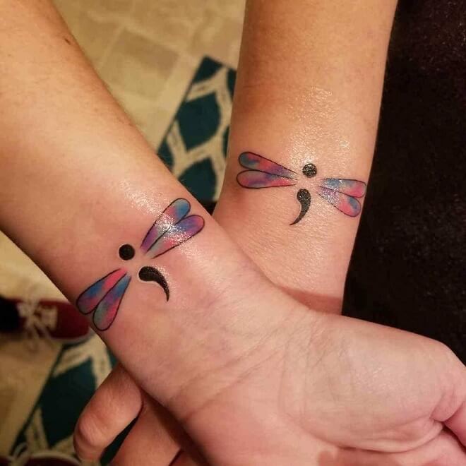Water Color Matching Tattoo