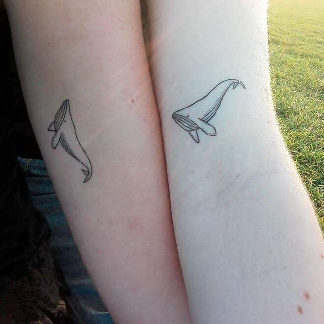 Whale Friendship Tattoos