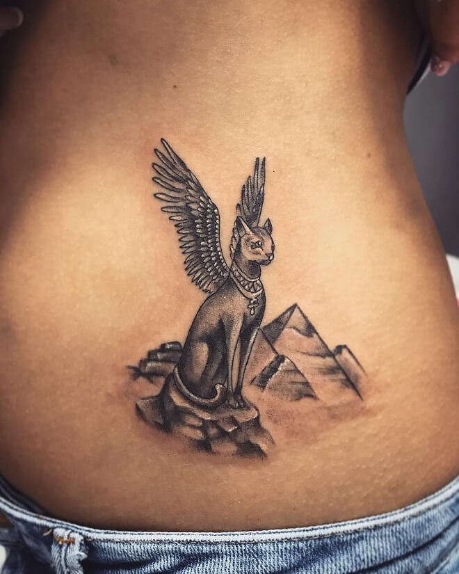 Wings Egyptian Tattoo