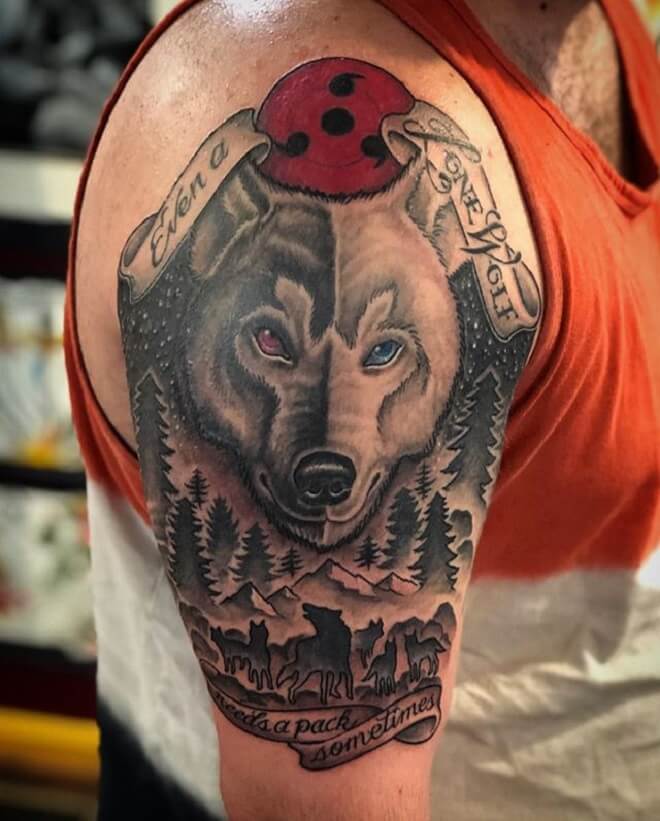 Wolf Tattoo for Men