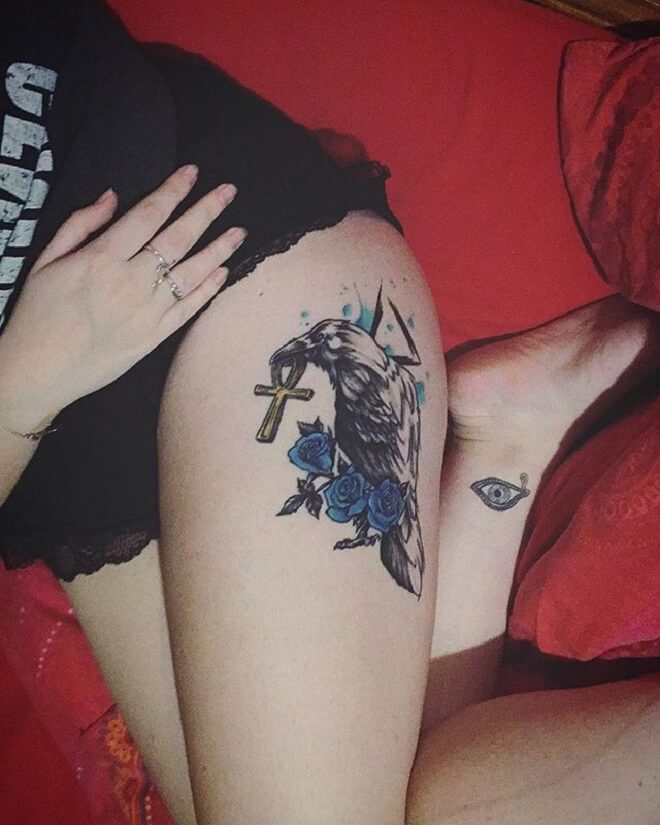 Art Work Tattoo in Raven