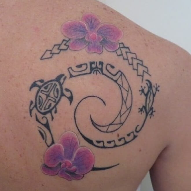 Back Polynesian Tattoo