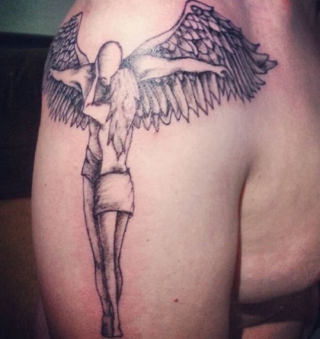 Beautiful Angel Tattoo