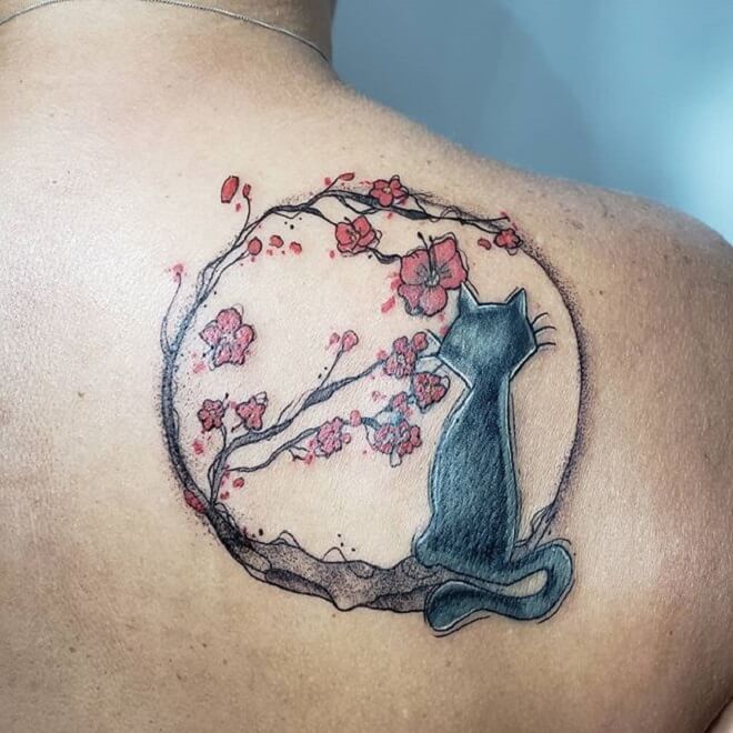 Beautiful Cat Tattoo