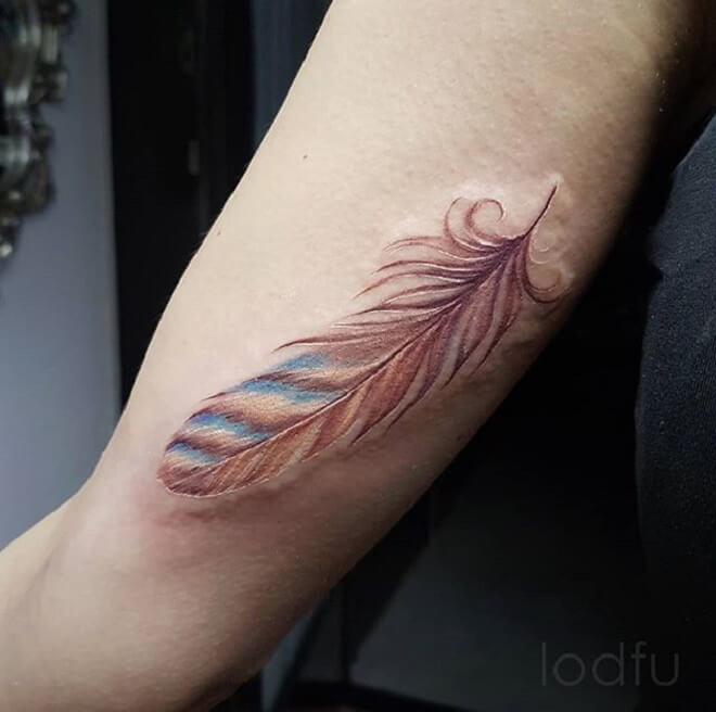 Beautiful Feather Tattoo