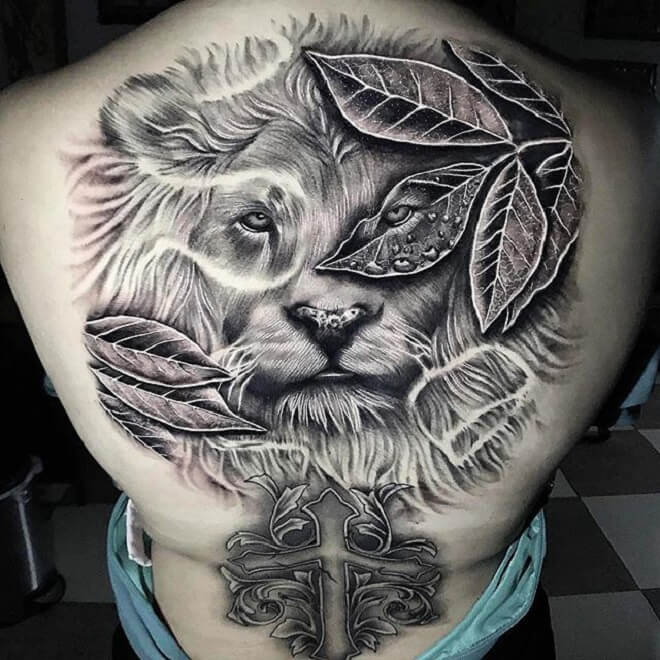 Beautiful Lion Tattoo