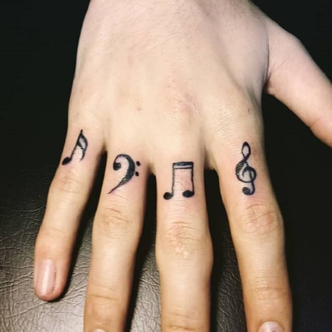 Best Music Finger Tattoo