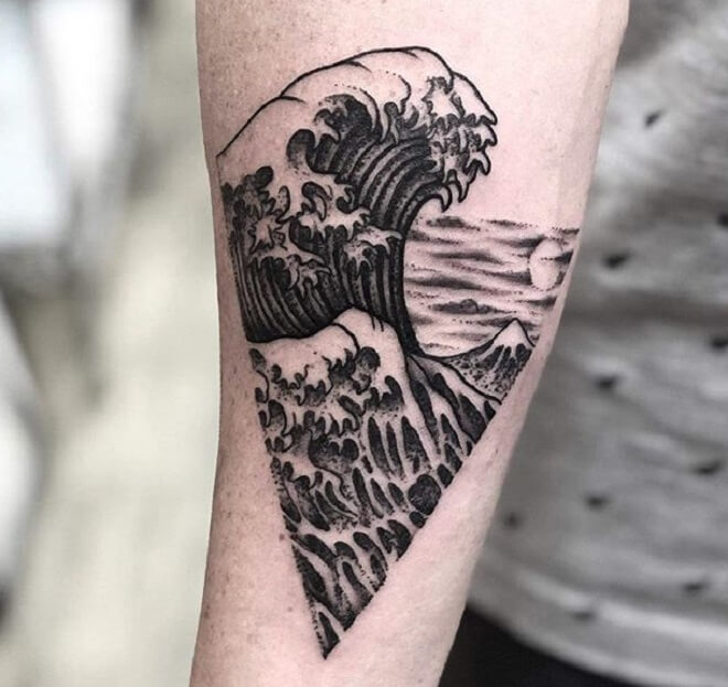 Top 30 Wave Tattoos for men & Women | Amazing Wave Tattoo Ideas