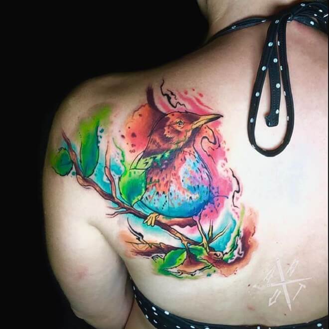 Bird Tattoo for Girl