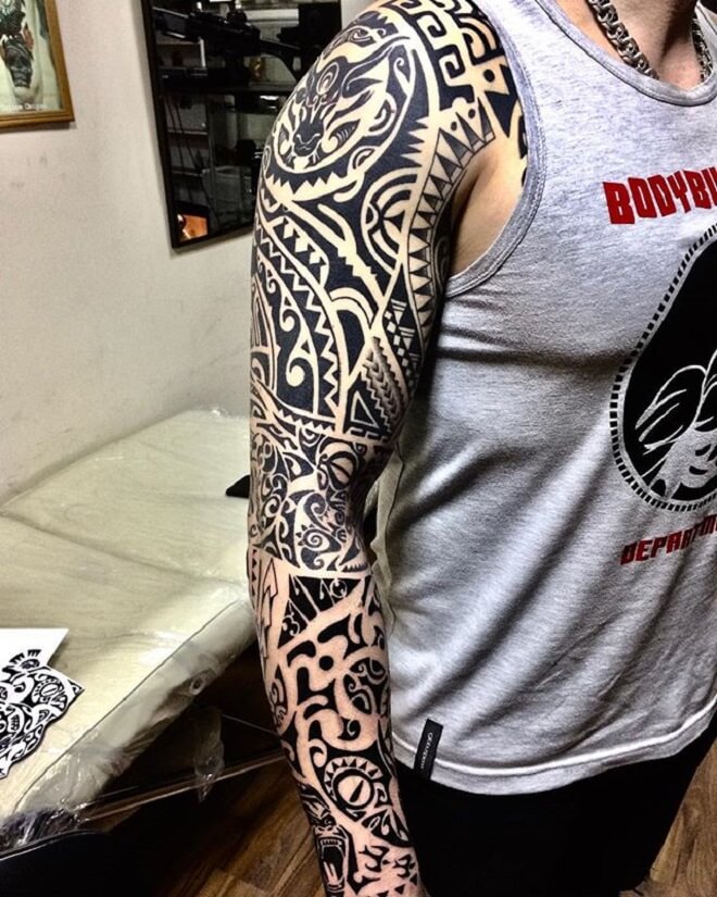 Black Maori Tattoo