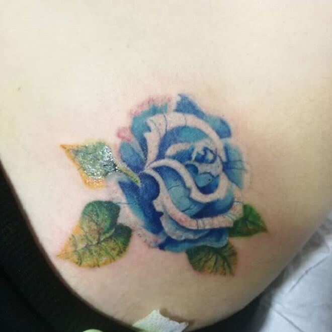 Blue Rose Tattoo Designs