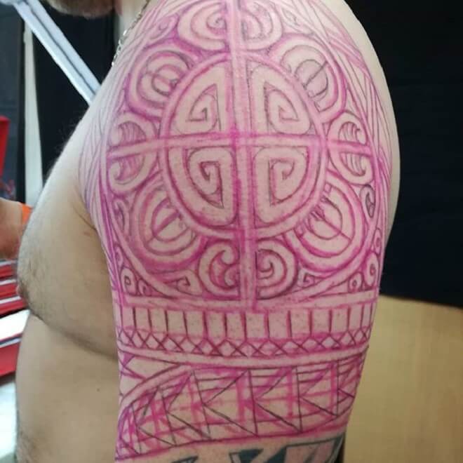 Color Maori Tattoo