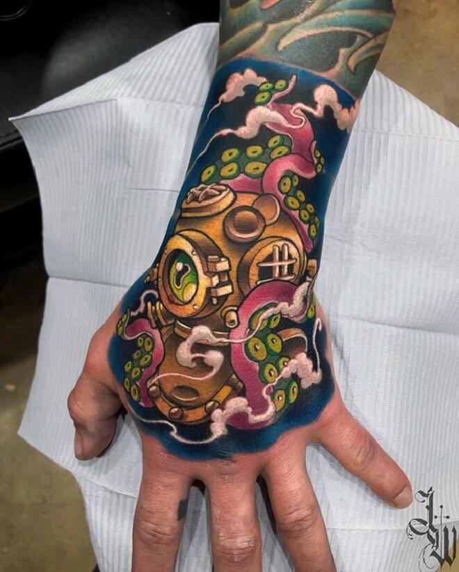 Color Octopus Tattoo