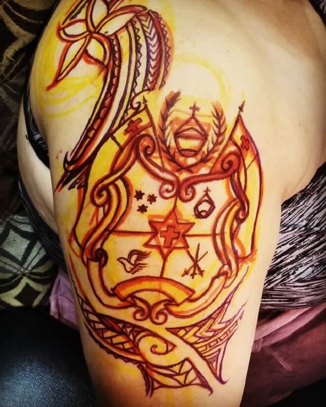 Color Polynesian Tattoo