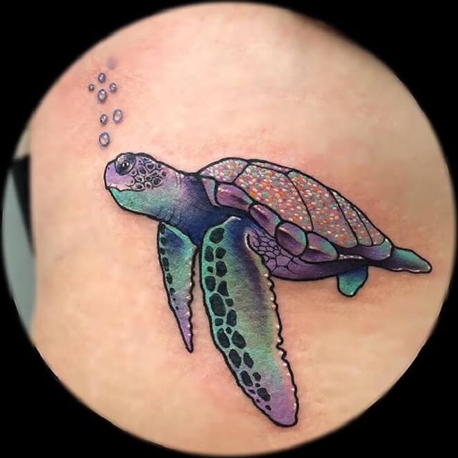Color Turtle Tattoo