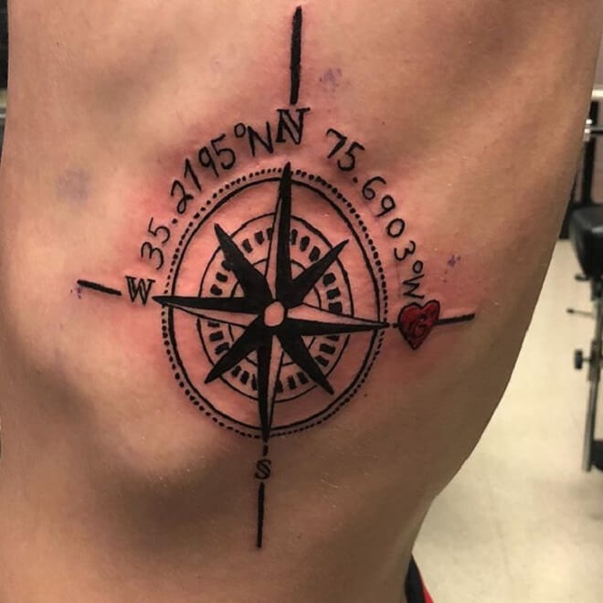 Cool Compass Tattoo