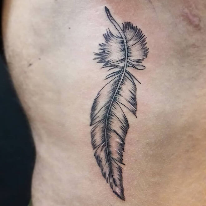 Top 30 White Feather Tattoos | Stunning White Feather Tattoo Designs