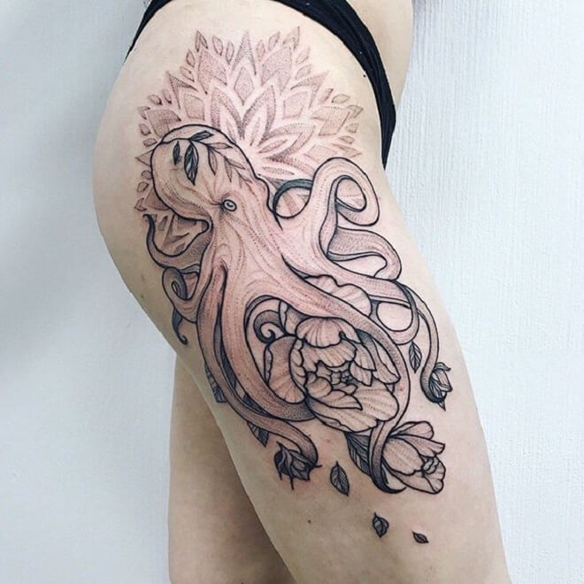 Creative Octopus Tattoo