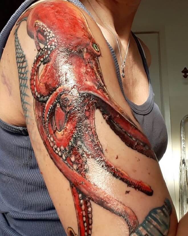 Dangerous Octopus Tattoo