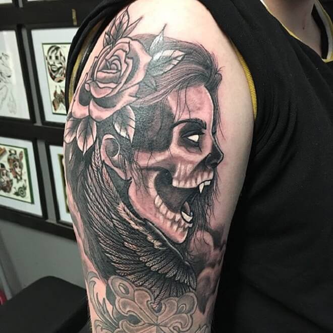 Day of the Dead Girl Tattoo