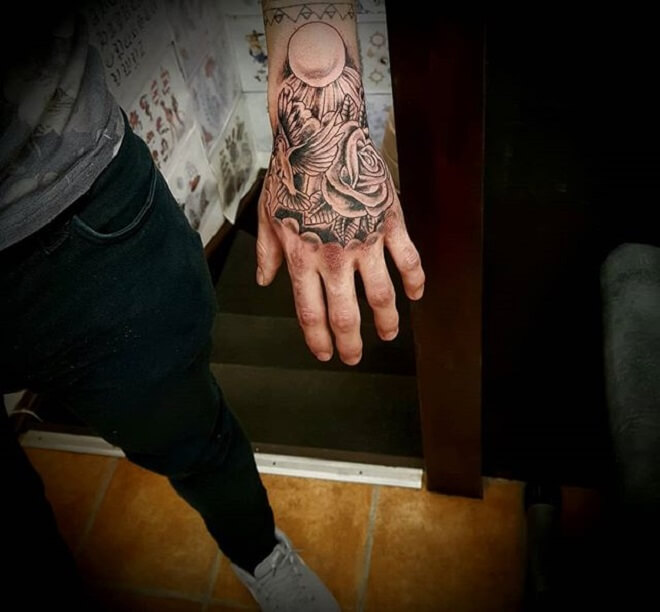 Dove Hand Tattoos