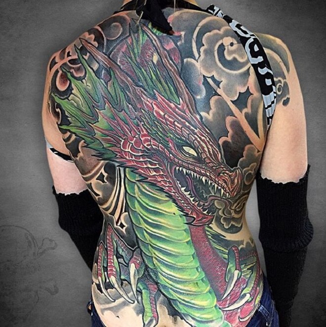 Dragon Color Tattoo