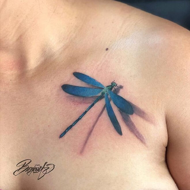 Finest Dragonfly Tattoo