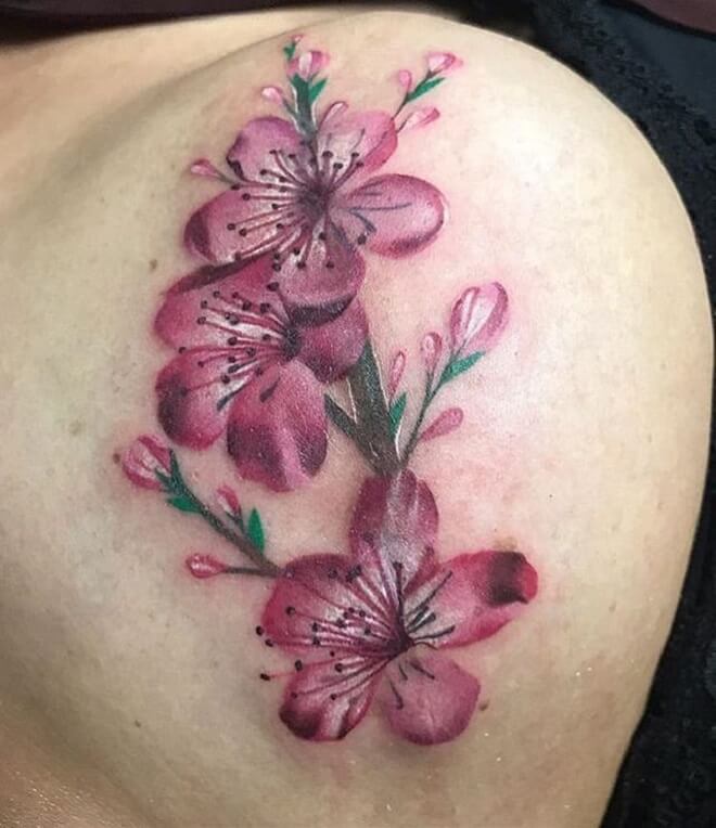 Flower Cherry Blossom Tattoo